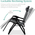 Best Choice Products Oversized Zero Gravity Chair, Folding Outdoor Patio - Image 8
