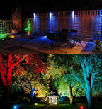 TOVEENEN Color LED Outdoor Landscape Spotlight - 120V 12W Waterproof Spot Lights - Image 3