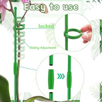 Plant Stakes 18Inch, HAINANSTRY Adjustable Length Garden Stakes, Plant Stakes - Image 4