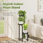 Bamworld Tall Plant Stand Indoor Outdoor, Corner Metal Flower Pot Stands - Image 5