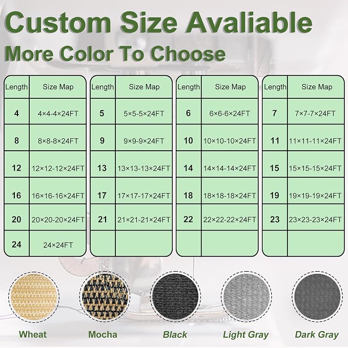 Artpuch Outdoor Pergola Shade Cover 5x7 FT Sun Shade Cloth - Image 8