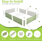8x4x2FT Galvanized Raised Garden Bed, Galvanized Planter Boxes Outdoor - Image 3