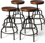 LOKKHAN Vintage Industrial Barstools by LOKKHAN