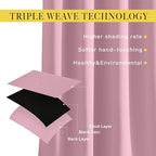 NICETOWN Blackout Drapery Curtain Panel 90 inches Long - Image 3