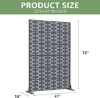 Casaphoria Metal Privacy Screen Outdoor, Drakgrey-Brick - Image 4