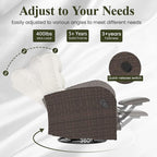 LayinSun Oversized Wicker Outdoor Swivel Glider Recliner - Image 7