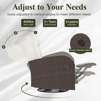 LayinSun Oversized Wicker Outdoor Swivel Glider Recliner - Image 7