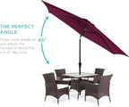 Best Choice Products 10ft Outdoor Table Compatible Steel Polyester Market Patio - Image 2