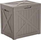 ROJIK 32 Gallon Outdoor Storage Housing Deck Box, Waterproof Patio Furniture - Image 7
