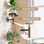 YUOROS 3 Pack Wall Plant Holder Wall Planters - Image 6