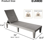 Outdoor Lounge Chaise, Adjustable Pool Lounge Chairs - Image 3