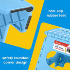 ACSTEP Folding Step Stool for Adults 11 Height Lightweight Plastic Stepping - Image 2