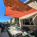 SUNLAX Sun Shade Sail 12' x 14' x 18.4' Terra Red Rectangle Canopy Sail Shade by SUNLAX