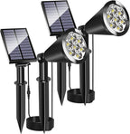 MEIHONG Solar Spot Lights for Outside, Waterproof Solar Spot Lights Dusk to Dawn by MEIHONG