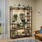 Plant Stand Indoor with Grow Lights 11 Tiered Wood Indoor Plant Shelf 62" Tall - Image 7