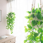 Mkono 3 Pack Macrame Plant Hangers Indoor Different Size Hanging Planter Basket - Image 4
