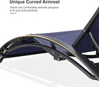 PURPLE LEAF Patio Oversized Chaise Lounge Chair Set - Image 4