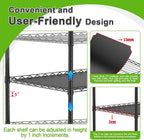 Abimars 5-Tier Greenhouse with Grow Light, Shelf Height Adjustable Metal Plant - Image 3