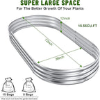 Land Guard Galvanized Raised Garden Bed Kit, 6×3×1ft Raised Garden Boxes Outdoor - Image 3