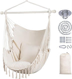 SUNCREAT Hammock Chair Hanging Rope Swing Seat-Max 450lbs Capacity, Extra Large by SUNCREAT
