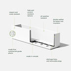 Veradek Block Series Window Box Planter - Image 2