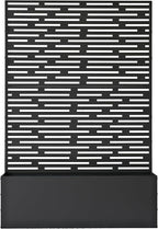 Oakland Living 6 ft. X 4 ft. Black Freestanding Metal Privacy Screen Room - Image 3