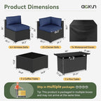 Aoxun 8 Piece Patio Furniture Set - Image 2