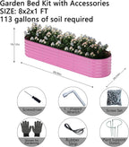Galvanized Metal Planter Raised Garden Bed Kit - Image 3
