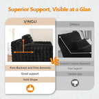 VINGLI 67.7" Oversized Chaise Lounge Chair Indoor Reading Chairs Comfy Bubble - Image 4