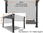 Universal Pergola Replacement Canopy Shade Cover - Image 5