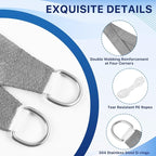 12'x16' Sun Shade Sail, UV Protection Outdoor Shade, Curved Tear Resistant - Image 3