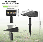 Solar Spot Lights Outdoor, 2 Pack Solar Landscape Spotlights 3 Lighting Modes - Image 2