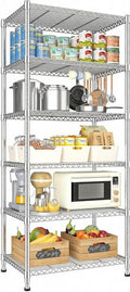 Xcity Storage Shelves, 6 Tier Heavy Duty Metal Shelving Unit, 2400 LBS Capacity by Unknown