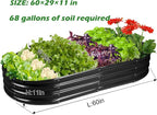 Raised Garden Bed Galvanized Planter Box Outdoor, Rot-Resistant Metal Garden - Image 2