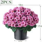 2 Pack Artificial Geranium Flowers Topitary Trees - Image 5