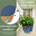 ZMTECH Hanging Planter 8 Inch, 2 Pack Hanging Baskets - Image 3