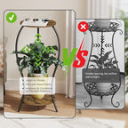 Plant Stand Indoor, 2 Tier Round Tall Plant Stand, Flower Pot Stand, Plant - Image 6