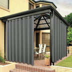 BONZER Extra Wide Waterproof Outdoor Curtains by Bonzer