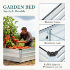 DUMOS Raised Garden Bed Outdoor, Large Metal Garden Bed - Image 4