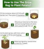 JJGoo Potato Grow Bags, 4 Pack 10 Gallon - Image 6