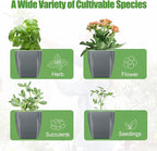 8 Pack 4-inch Plant Pots Indoor Garden Decorative Flower pots Small - Image 6