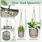 Self Watering Planters for Indoor Plants & Outdoor Plants Hanging Basket for - Image 2