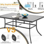 Sophia & William Patio Outdoor Table and Chairs Set - Image 5