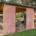 SpaceDresser Waterproof Outdoor Sheer Curtains by SpaceDresser