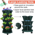 GameXcel Vertical Planter, 5 Tier Stackable Strawberry Planter - Image 2