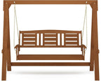 Furinno Tioman Hardwood Patio / Garden / Outdoor Large Porch Swing, 3 Seater - Image 3