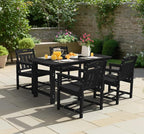 Ciokea HDPE Outdoor Patio Dining Chairs Set of 2, All-Weather Porch Chair - Image 7