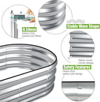 SnugNiture Galvanized Raised Garden Bed Outdoor - Image 2