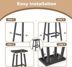 Bar Stools Set of 4, Waterproof UV-Resistant, Durable Resin Kitchen Island - Image 4