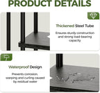 Bamworld Corner Plant Stand Indoor, 4 Tier Metal Plant Shelf - Image 5